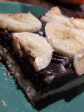 Tarta de banana y chocolate