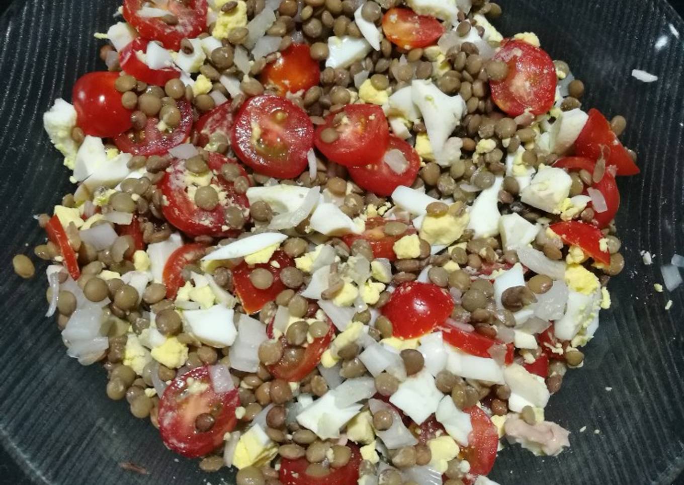 Ensalada fresca de lenteja