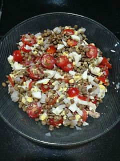 Una foto de Ensalada fresca de lenteja