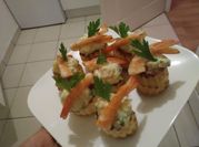 Une photo de apero crevettes chaude