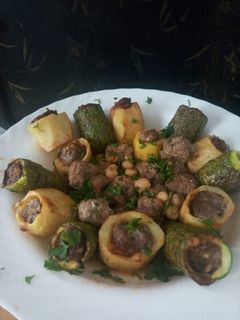 صورة لوصفة دولمة بطاطا والكوسة