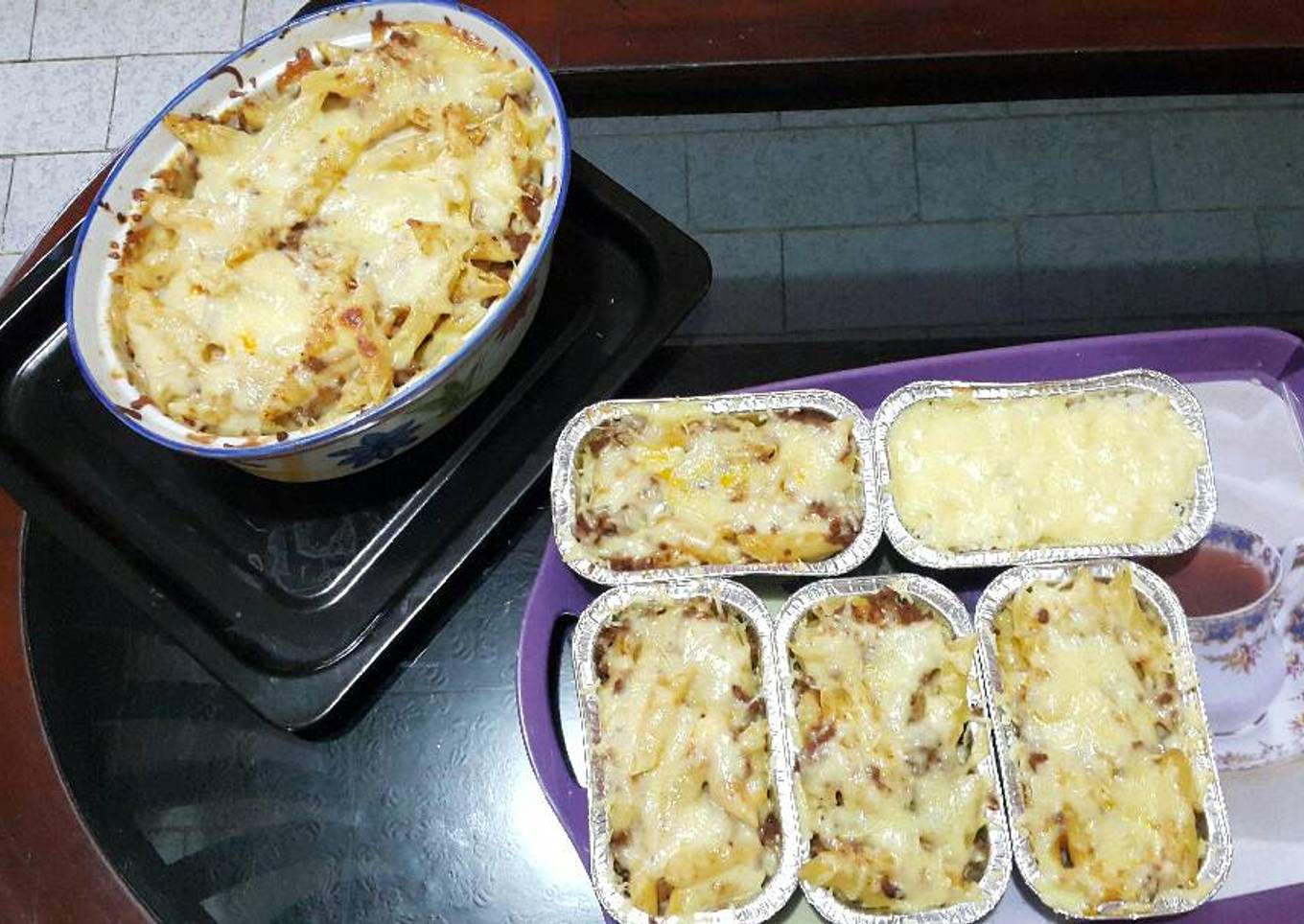 Baked Pasta with Meat Tomato Sauce