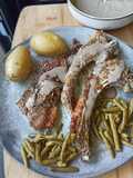 Lamb Chops with Black Garlic Sauce