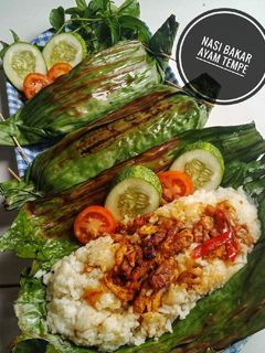 Foto resep Nasi bakar ayam tempe Kemangi