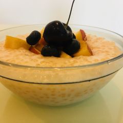 Vegan sugarfree Sago pudding A picture of Vegan sugarfree Sago pudding.