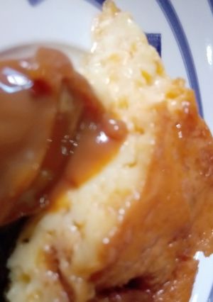 Una foto de Flan casero de huevo