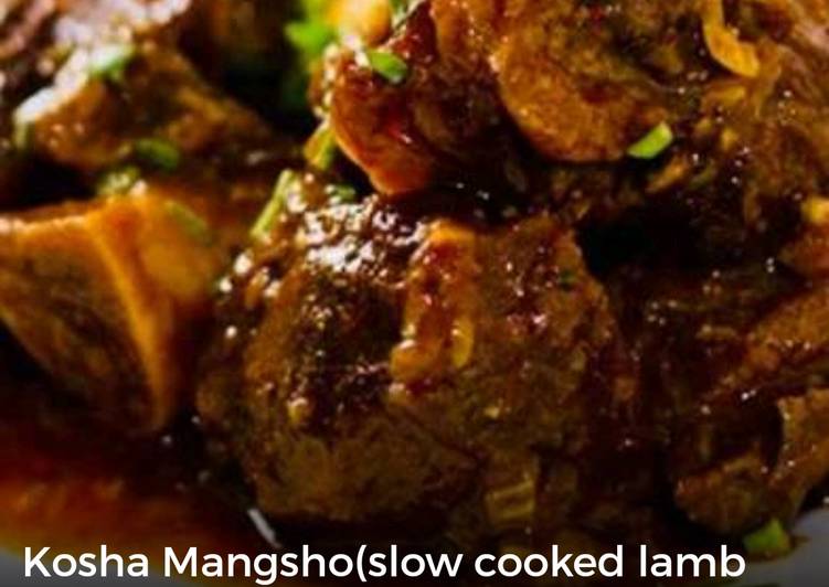 Kosha Mangsho(slow cooked lamb curry)