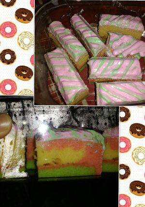 Foto resep Bolu rainbow cake 😊