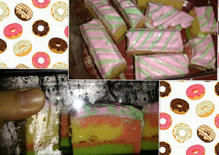 Bolu rainbow cake π