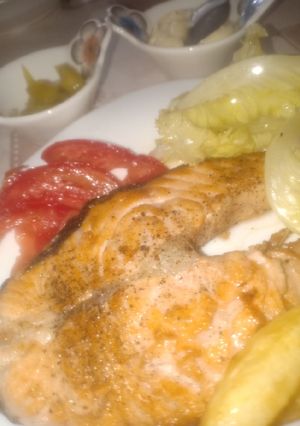 صورة لوصفة سلمون مقلي 🐟🐟