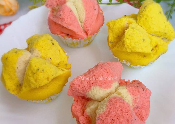 Cara Gampang Membuat Bolu Kukus Chia Seed (All in one, No Sprite, 1 Telur) Anti Gagal