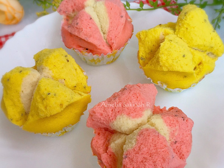 Cara Gampang Membuat Bolu Kukus Chia Seed (All in one, No Sprite, 1 Telur) Anti Gagal