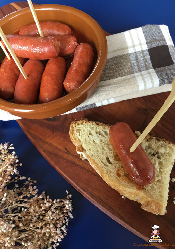 Una foto de Chorizos al vino