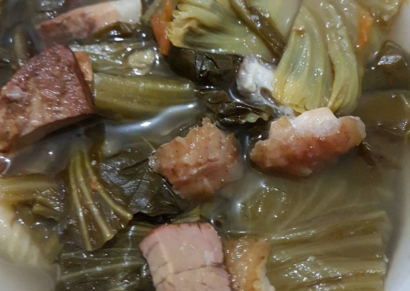 Sop asinan sawi