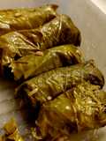 Mom’s Vegetarian Dolmadakia (Stuffed Grape Leaves)