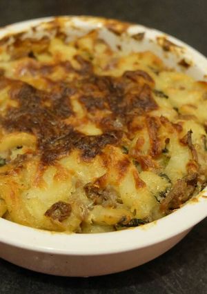 Foto resep Macaroni Panggang Bayam
