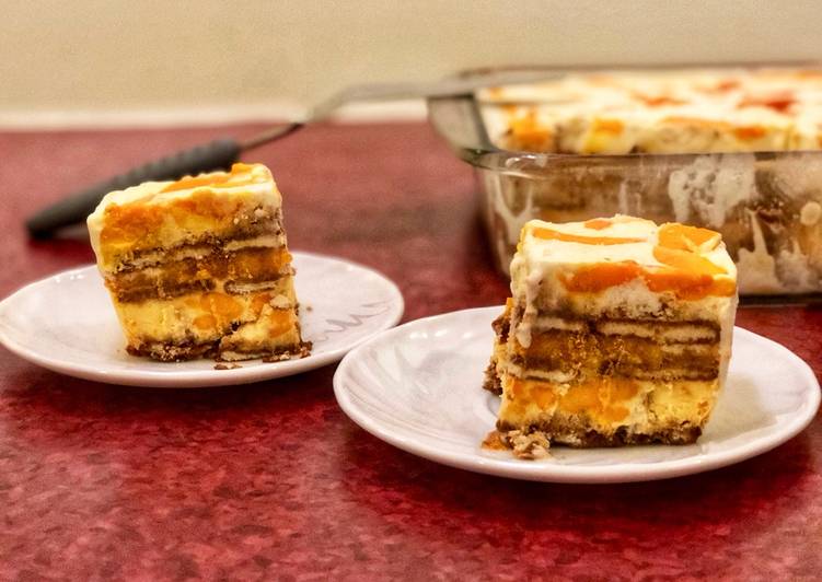 Recipe of Award-winning Mango Tiramisu Ice cream Cake