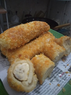 Foto resep Roti goreng isi pisang coklat