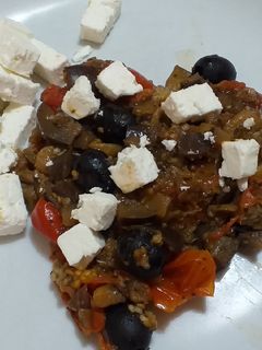 Foto di Feta con melanzane e pomodorini