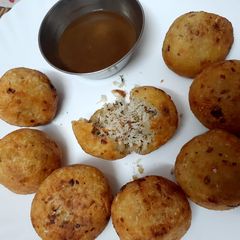 Coconut dry fruit kachori A picture of Coconut dry fruit kachori.