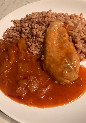 Lecsós csirke szelet recept fotója