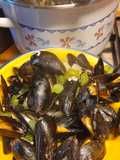 Moules mariniere. Very simple