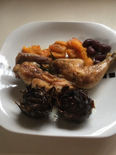 Una foto de Picantones al horno