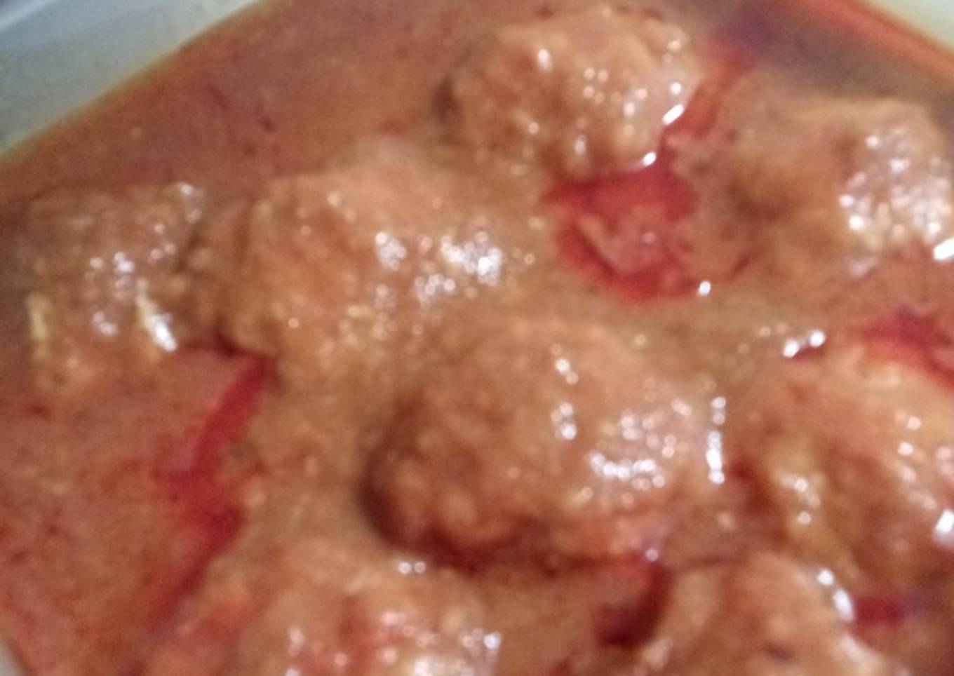Albóndigas con salsa vizcaína