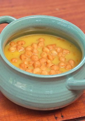 Vöröslencse krèmleves recept fotója