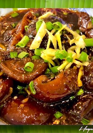 Hình của món Nấm Đông Cô Sốt Tàu Xì.