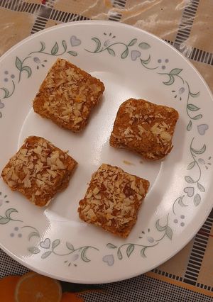 A picture of Healthy Sukhdi maatar with methi gond and jaggery.