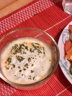 Una foto de Rollo de merluza con queso crema light
