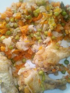 Gyors, diétás, zöldséges csirkeszárny recept fotója