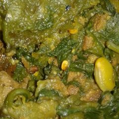 A picture of Spinach stir fry.