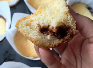 Una foto de Mankekes o quequitos rellenos de manjar (libres de gluten)