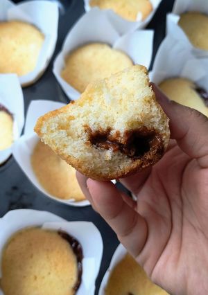 Una foto de Mankekes o quequitos rellenos de manjar (libres de gluten)