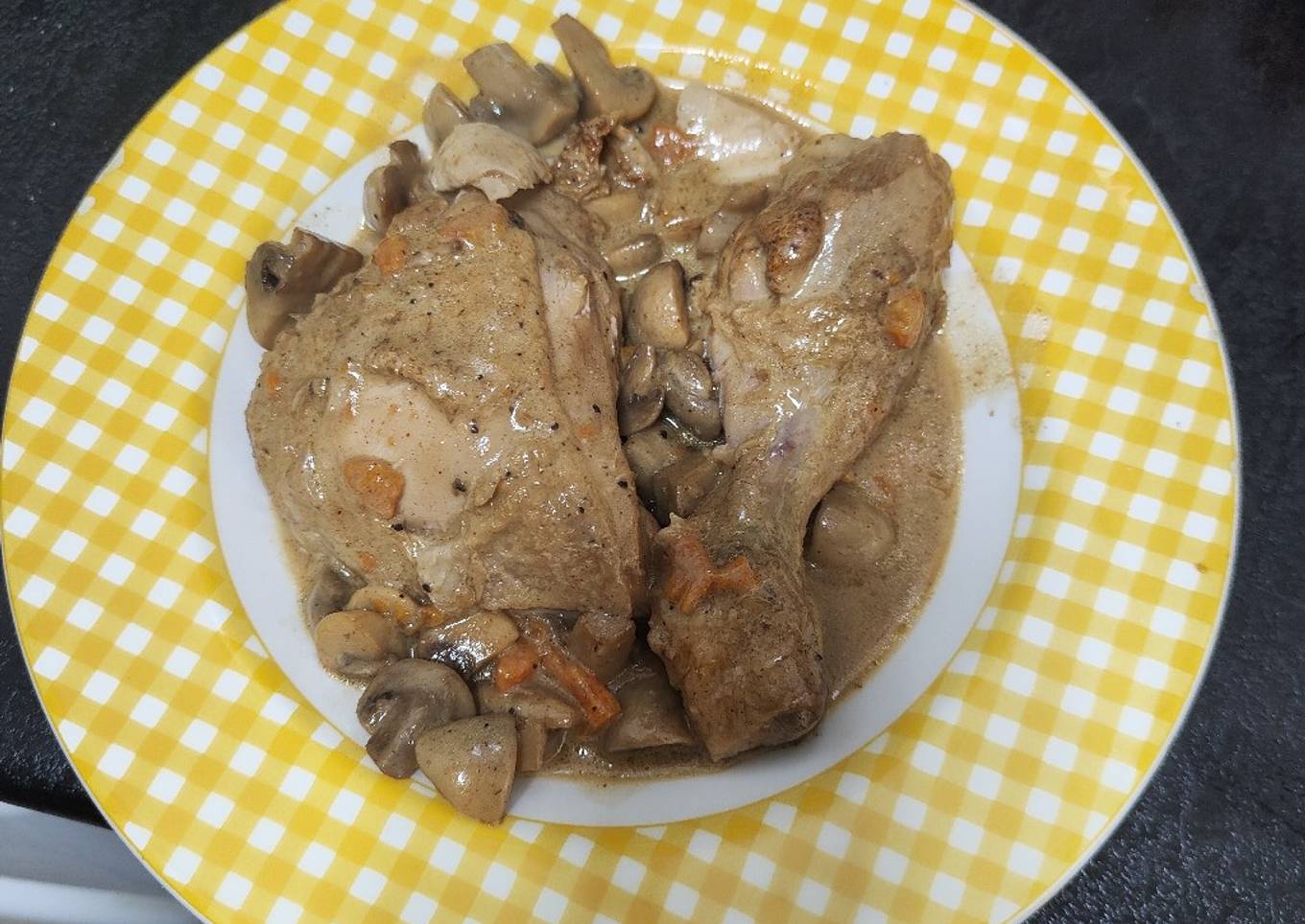 Pollo a la sidra