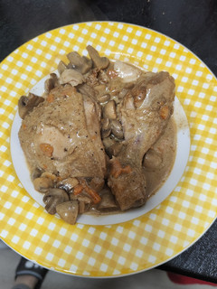 Una foto de Pollo a la sidra