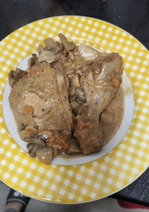 Una foto de Pollo a la sidra