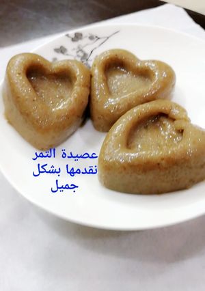 صورة لوصفة عصيدة التمر