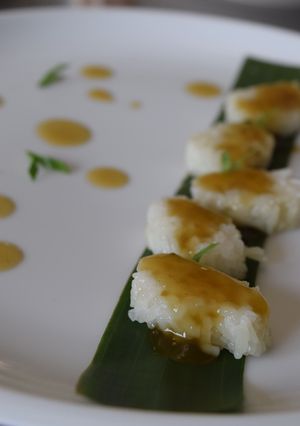 Foto resep Lupis ketan dan saus gula jawa