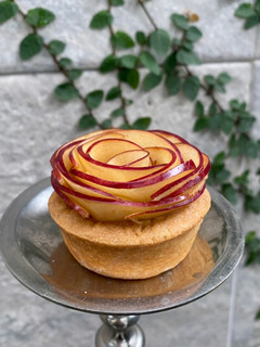 Una foto de Tarta flor de manzana