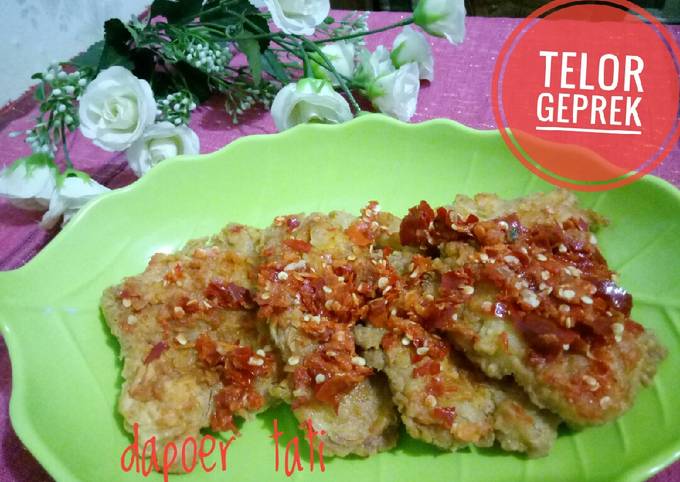 Resep Telor Geprek Oleh Tati Sweet Cookpad