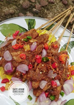 Foto resep Sate Ayam Bumbu Kacang