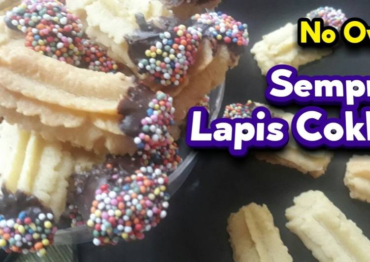 Resep Kue semprit lapis coklat Anti Gagal