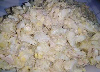 Fresh, Making Recipe Potato chicken salad Very Delicious