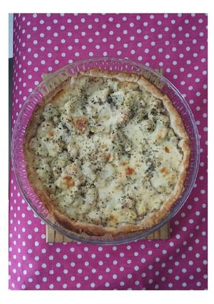 Una foto de Tarta light de brócoli y pollo