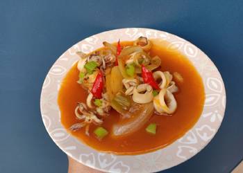 Resep Unik Cumi saus padang Ala Rumahan
