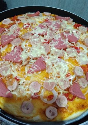 Foto resep Pizza Teflon Homemade Enak Banget