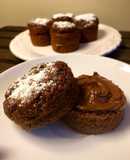 Bizcochitos de chocolate rellenos de Nutella!